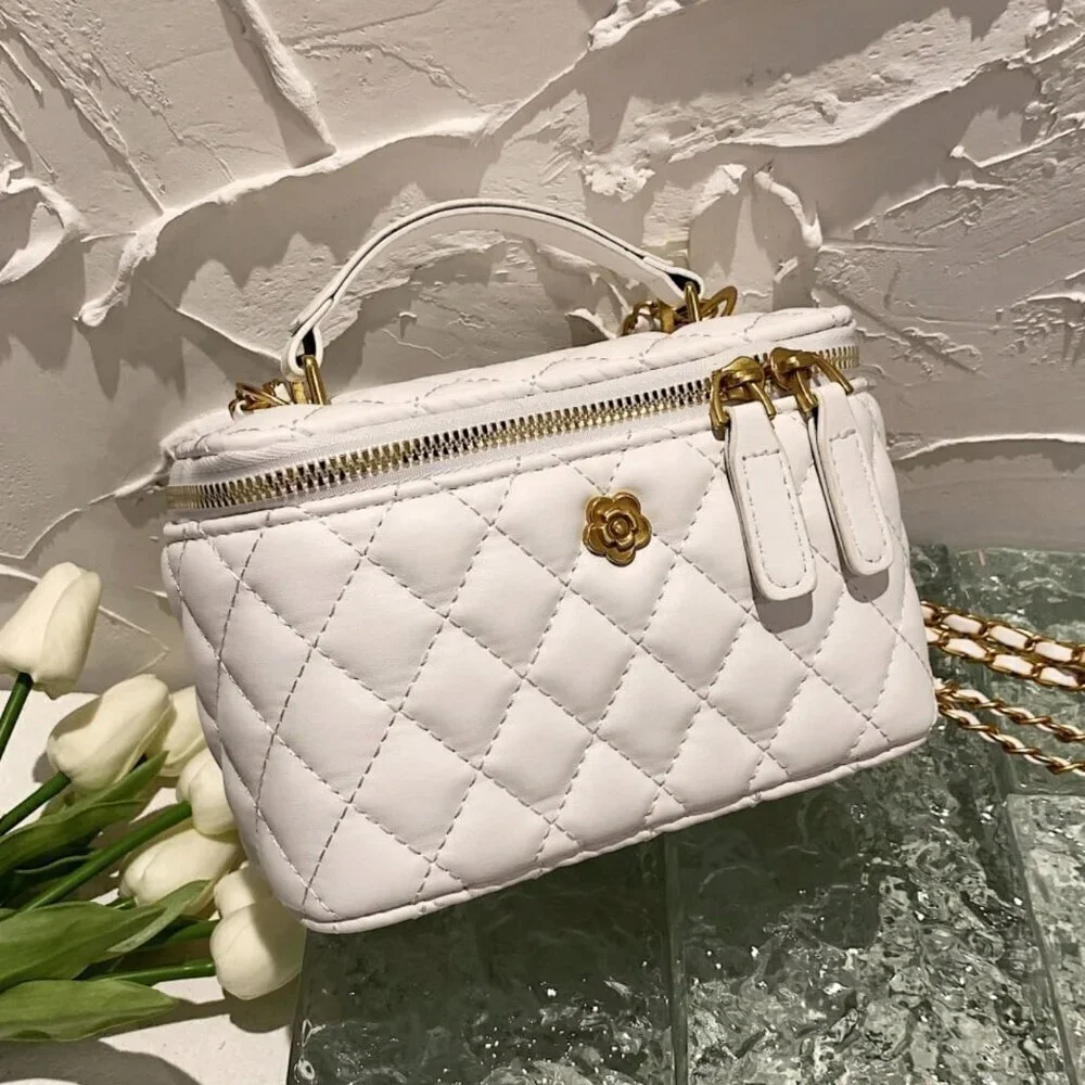 White Casual Women's Minimalist Shoulder & Crossbody Handbag